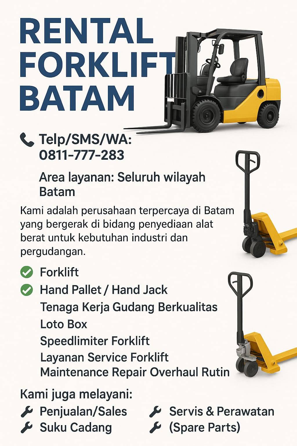 Rental Forklift Batam