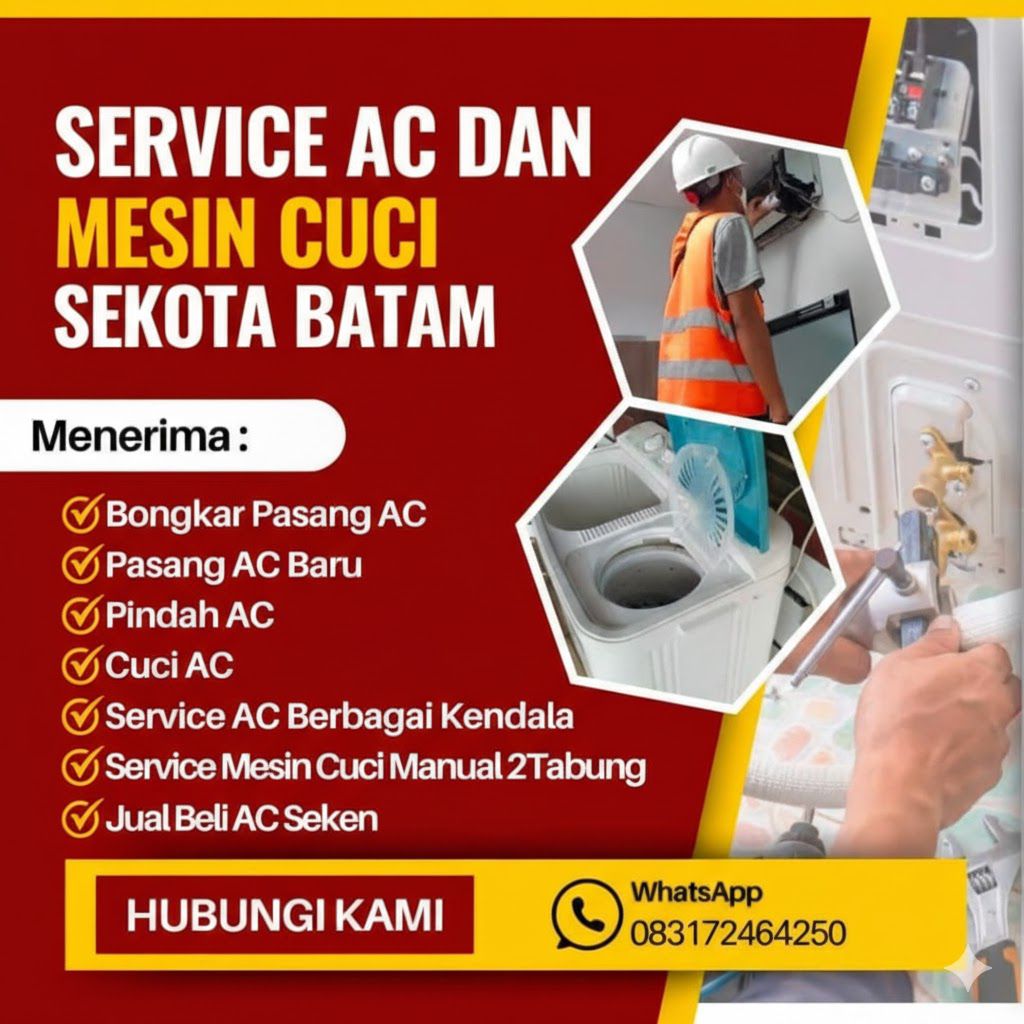 Service AC dan Mesin Cuci