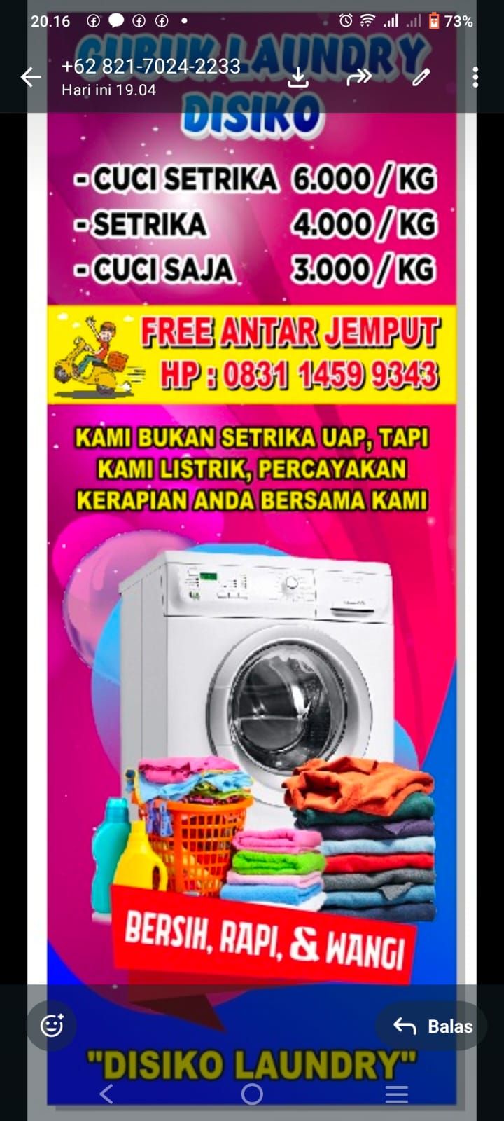 Profil Usaha Laundry